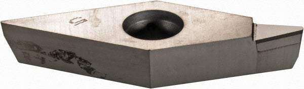 Iscar - VCGT331 D Grade ID5 Polycrystalline Diamond (PCD) Turning Insert - Uncoated, 35° Diamond, 3/8" Inscr Circle, 3/16" Thick, 1/64" Corner Radius - Apex Tool & Supply