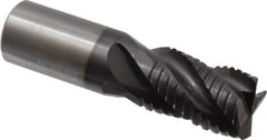 Guhring - 1" Diam, Coarse Pitch, 1-1/2" LOC, 4 Flute Solid Carbide Roughing Square End Mill - Nano-A Finish, 4" OAL, 1" Shank Diam, Single End, Centercutting - Apex Tool & Supply