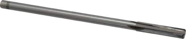 Made in USA - 5/16" Carbide-Tipped 4 Flute Chucking Reamer - Straight Flute, 9/32" Straight Shank, 1-1/2" Flute Length, 6" OAL - Apex Tool & Supply