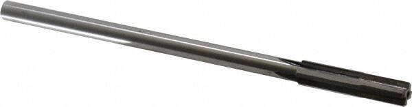 Made in USA - 11/32" Carbide-Tipped 4 Flute Chucking Reamer - Straight Flute, 9/32" Straight Shank, 1-1/2" Flute Length, 6" OAL - Apex Tool & Supply