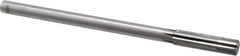 Made in USA - 1/2" Carbide-Tipped 6 Flute Chucking Reamer - Straight Flute, 7/16" Straight Shank, 2" Flute Length, 8" OAL - Apex Tool & Supply