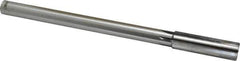 Made in USA - 43/64" Carbide-Tipped 6 Flute Chucking Reamer - Straight Flute, Straight Shank, 2-1/4" Flute Length, 9" OAL - Apex Tool & Supply