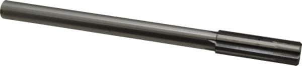 Made in USA - 49/64" Carbide-Tipped 6 Flute Chucking Reamer - Straight Flute, Straight Shank, 2-1/2" Flute Length, 9-1/2" OAL - Apex Tool & Supply