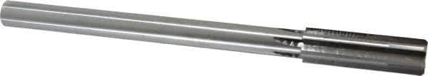 Made in USA - 25/32" Carbide-Tipped 6 Flute Chucking Reamer - Straight Flute, 5/8" Straight Shank, 2-1/2" Flute Length, 9-1/2" OAL - Apex Tool & Supply