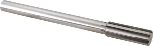 Made in USA - 61/64" Carbide-Tipped 8 Flute Chucking Reamer - Straight Flute, Straight Shank, 2-5/8" Flute Length, 10" OAL - Apex Tool & Supply
