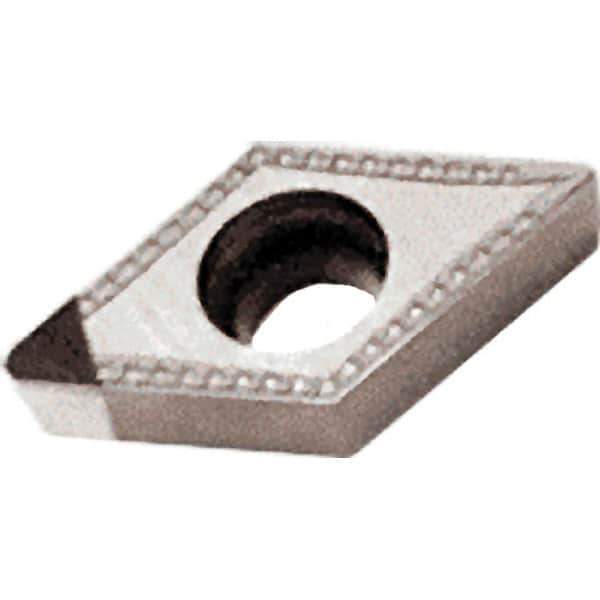 Iscar - DCMT3-2 T Grade IB55 CBN Turning Insert - Uncoated, 55° Diamond, 3/8" Inscr Circle, 5/32" Thick, 1/32" Corner Radius - Apex Tool & Supply