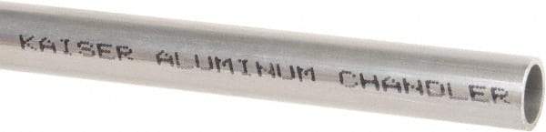 Made in USA - 6' Long, 1/2" OD, 6061-T6 Aluminum Tube - 0.049" Wall Thickness - Apex Tool & Supply