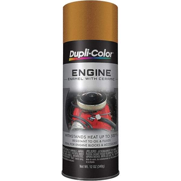 Krylon - 12 oz Universal Gold Automotive Heat Resistant Paint - High Gloss Finish, Comes in Aerosol Can - Apex Tool & Supply