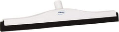 Vikan - 20" Foam Rubber Blade Bench Squeegee - Double Edge, White, Plastic Holder - Apex Tool & Supply