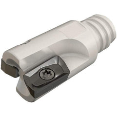 Iscar - 20mm Cut Diam, 7.7mm Max Depth of Cut, 21.5mm OAL, Indexable Square Shoulder End Mill - HP ANKT 0702.. Inserts, T12 Modular Connection, 90° Lead Angle, Series Heliplus, Multimaster - Apex Tool & Supply