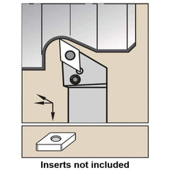 Kennametal - PDJN, Right Hand Cut, -3° Lead Angle, 16mm Shank Height x 16mm Shank Width, Negative Rake Indexable Turning Toolholder - 100mm OAL, DN..1104.. Insert Compatibility, Series Kenlever - Apex Tool & Supply