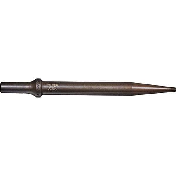 Mayhew - 3/16" Head Width, 7-1/2" OAL, Tapered Punch Chisel - Round Drive, Round Shank, Steel - Apex Tool & Supply