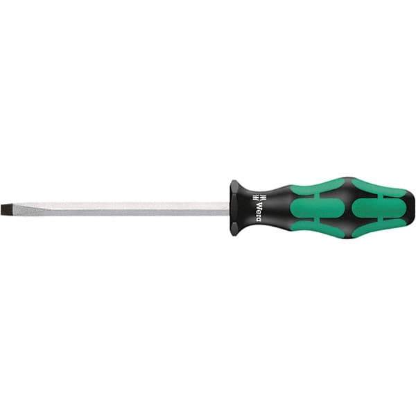Wera - 6.5mm Blade Width, Slotted Screwdriver - 125mm Blade Length, Hexagon Shank, Ergonomic Handle - Apex Tool & Supply