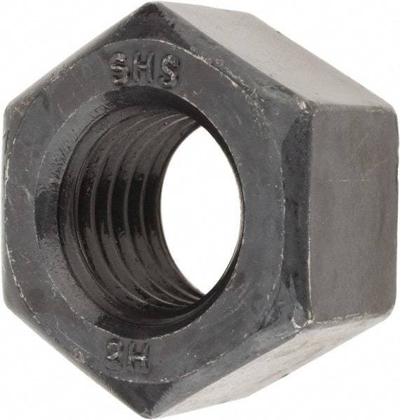 Value Collection - 3/4-10 UNC Steel Right Hand Heavy Hex Nut - 1-1/4" Across Flats, 47/64" High, Uncoated, 2B Class of Fit - Apex Tool & Supply