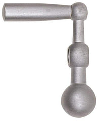 Jergens - 7/16" Hub Height Crank Handle - 5/16" Bore, 2" Center to Center, Steel - Apex Tool & Supply