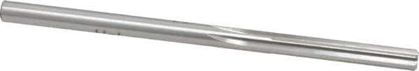 Made in USA - #9 High Speed Steel 6 Flute Chucking Reamer - Straight Flute, 0.196" Straight Shank, 1-1/4" Flute Length, 3-5/8" OAL - Apex Tool & Supply