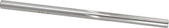 Made in USA - #9 High Speed Steel 6 Flute Chucking Reamer - Straight Flute, 0.196" Straight Shank, 1-1/4" Flute Length, 3-5/8" OAL - Apex Tool & Supply