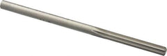 Made in USA - #13 High Speed Steel 6 Flute Chucking Reamer - Straight Flute, 0.185" Straight Shank, 1-1/8" Flute Length, 3-1/2" OAL - Apex Tool & Supply