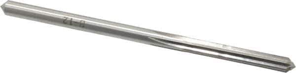 Made in USA - #16 High Speed Steel 6 Flute Chucking Reamer - Straight Flute, 0.177" Straight Shank, 1-1/8" Flute Length, 3-3/8" OAL - Apex Tool & Supply