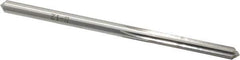 Made in USA - #16 High Speed Steel 6 Flute Chucking Reamer - Straight Flute, 0.177" Straight Shank, 1-1/8" Flute Length, 3-3/8" OAL - Apex Tool & Supply