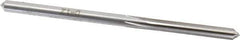 Made in USA - #19 High Speed Steel 6 Flute Chucking Reamer - Straight Flute, 0.166" Straight Shank, 1-1/8" Flute Length, 3-1/4" OAL - Apex Tool & Supply