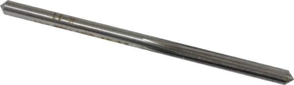 Made in USA - #20 High Speed Steel 6 Flute Chucking Reamer - Straight Flute, 0.161" Straight Shank, 1-1/8" Flute Length, 3-1/4" OAL - Apex Tool & Supply