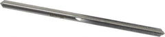 Made in USA - #25 High Speed Steel 4 Flute Chucking Reamer - Straight Flute, 0.1495" Straight Shank, 1" Flute Length, 3" OAL - Apex Tool & Supply