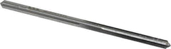 Made in USA - #28 High Speed Steel 4 Flute Chucking Reamer - Straight Flute, 9/64" Straight Shank, 1" Flute Length, 2-7/8" OAL - Apex Tool & Supply