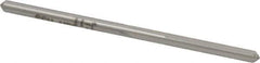 Made in USA - #30 High Speed Steel 4 Flute Chucking Reamer - Straight Flute, 0.1285" Straight Shank, 7/8" Flute Length, 2-3/4" OAL - Apex Tool & Supply