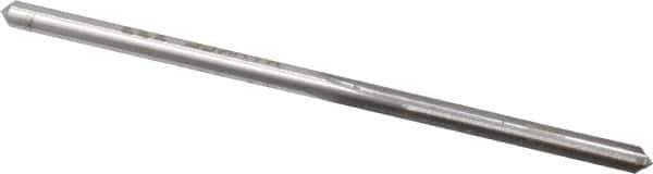 Made in USA - #35 High Speed Steel 4 Flute Chucking Reamer - Straight Flute, 0.11" Straight Shank, 7/8" Flute Length, 2-5/8" OAL - Apex Tool & Supply