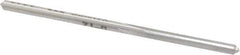 Made in USA - #37 High Speed Steel 4 Flute Chucking Reamer - Straight Flute, 0.104" Straight Shank, 7/8" Flute Length, 2-1/2" OAL - Apex Tool & Supply