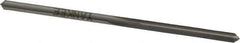 Made in USA - #41 High Speed Steel 4 Flute Chucking Reamer - Straight Flute, 0.096" Straight Shank, 7/8" Flute Length, 2-3/8" OAL - Apex Tool & Supply