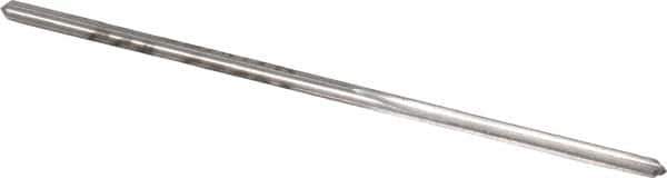 Made in USA - #53 High Speed Steel 4 Flute Chucking Reamer - Straight Flute, 0.0595" Straight Shank, 1/2" Flute Length, 1-7/8" OAL - Apex Tool & Supply