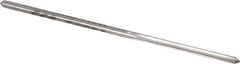 Made in USA - #53 High Speed Steel 4 Flute Chucking Reamer - Straight Flute, 0.0595" Straight Shank, 1/2" Flute Length, 1-7/8" OAL - Apex Tool & Supply