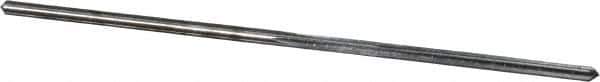 Made in USA - #58 High Speed Steel 4 Flute Chucking Reamer - Straight Flute, 0.042" Straight Shank, 1/2" Flute Length, 1-5/8" OAL - Apex Tool & Supply
