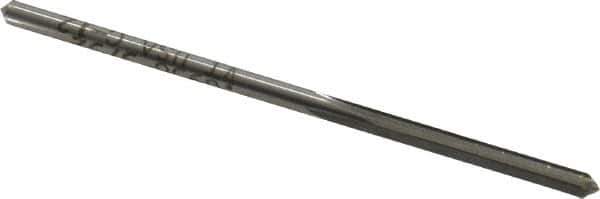 Made in USA - 3/32" High Speed Steel 4 Flute Chucking Reamer - Straight Flute, 3/32" Straight Shank, 3/4" Flute Length, 2-1/4" OAL - Apex Tool & Supply