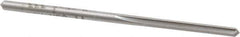 Made in USA - 7/64" High Speed Steel 4 Flute Chucking Reamer - Straight Flute, 7/64" Straight Shank, 7/8" Flute Length, 2-5/8" OAL - Apex Tool & Supply