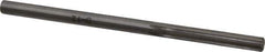 Made in USA - 3/16" High Speed Steel 6 Flute Chucking Reamer - Straight Flute, 3/16" Straight Shank, 1-1/8" Flute Length, 3-1/2" OAL - Apex Tool & Supply