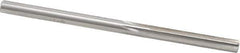 Made in USA - 13/64" High Speed Steel 6 Flute Chucking Reamer - Straight Flute, 13/64" Straight Shank, 1-1/4" Flute Length, 3-5/8" OAL - Apex Tool & Supply