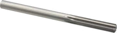 Made in USA - 11/32" High Speed Steel 6 Flute Chucking Reamer - Straight Flute, 11/32" Straight Shank, 1-1/2" Flute Length, 4-3/4" OAL - Apex Tool & Supply