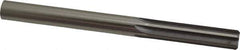 Made in USA - 1/2" High Speed Steel 6 Flute Chucking Reamer - Straight Flute, 1/2" Straight Shank, 2" Flute Length, 6" OAL - Apex Tool & Supply