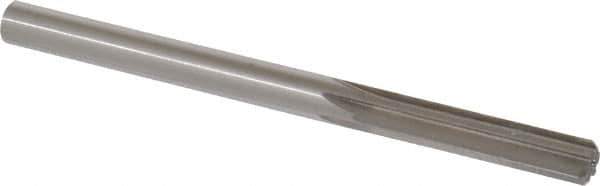 Made in USA - Letter S High Speed Steel 6 Flute Chucking Reamer - Straight Flute, 0.348" Straight Shank, 1-3/4" Flute Length, 4-7/8" OAL - Apex Tool & Supply