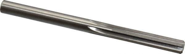 Made in USA - Letter T High Speed Steel 6 Flute Chucking Reamer - Straight Flute, 0.358" Straight Shank, 1-3/4" Flute Length, 4-7/8" OAL - Apex Tool & Supply