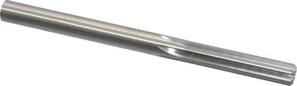 Made in USA - Letter V High Speed Steel 6 Flute Chucking Reamer - Straight Flute, 0.377" Straight Shank, 1-3/4" Flute Length, 5" OAL - Apex Tool & Supply