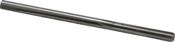 Made in USA - 3/16" High Speed Steel 6 Flute Chucking Reamer - Straight Flute, 3/16" Straight Shank, 1-1/8" Flute Length, 3-1/2" OAL - Apex Tool & Supply
