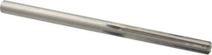 Made in USA - 1/4" High Speed Steel 6 Flute Chucking Reamer - Straight Flute, 1/4" Straight Shank, 1-1/2" Flute Length, 4" OAL - Apex Tool & Supply