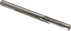 Made in USA - 0.4365" High Speed Steel 6 Flute Chucking Reamer - Straight Flute, 0.4365" Straight Shank, 1-3/4" Flute Length, 5-1/2" OAL - Apex Tool & Supply