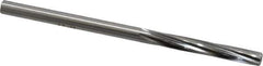 Made in USA - #8 High Speed Steel 6 Flute Chucking Reamer - Spiral Flute, 0.199" Straight Shank, 1-1/4" Flute Length, 3-5/8" OAL - Apex Tool & Supply