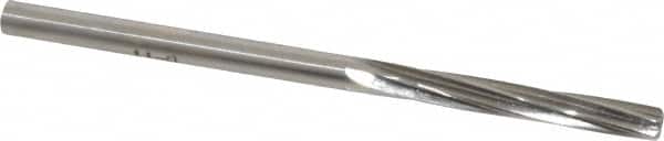 Made in USA - #9 High Speed Steel 6 Flute Chucking Reamer - Apex Tool & Supply