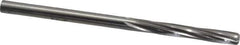 Made in USA - #12 High Speed Steel 6 Flute Chucking Reamer - Spiral Flute, 0.189" Straight Shank, 1-1/8" Flute Length, 3-1/2" OAL - Apex Tool & Supply